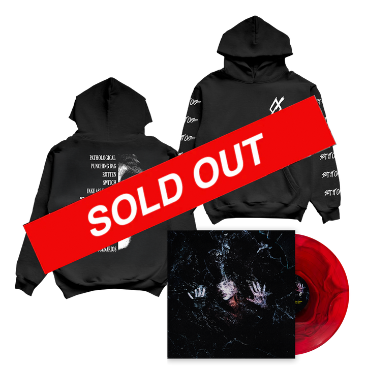 Set It Off - Album Tracklist Hoodie and Red Ripple Vinyl Fan Pack